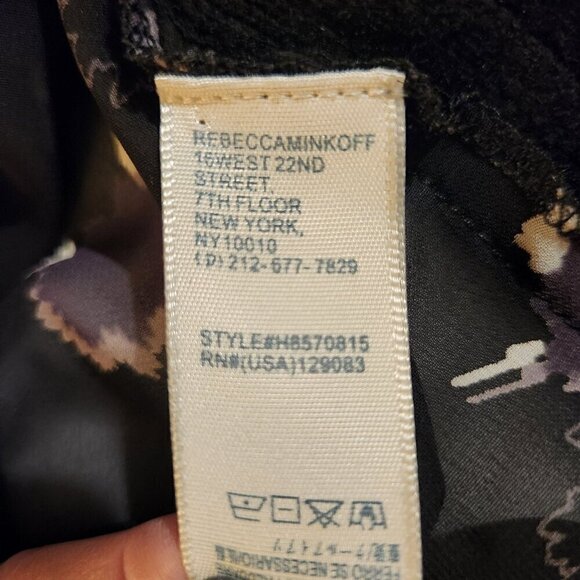 Rebecca minkoff womens sweater small floral back sheer back back whimsy goth - Picture 8 of 9